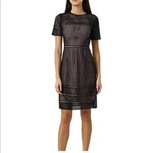 Hobbs Elise Eyelet Dress in Navy Size US 2